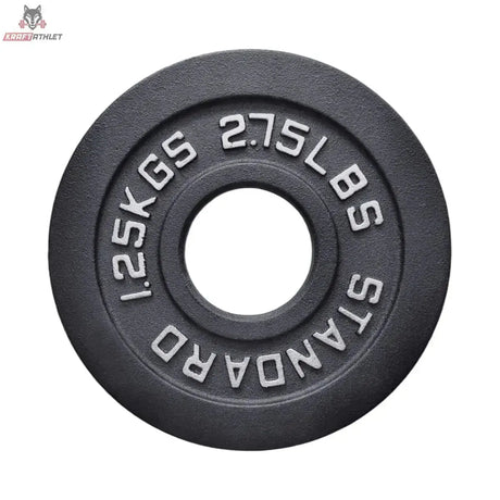 Titanium Strength Olympische Hantelscheiben Gusseisen 1,25–25 kg: einzelne 1,25-kg-Scheibe in Frontansicht