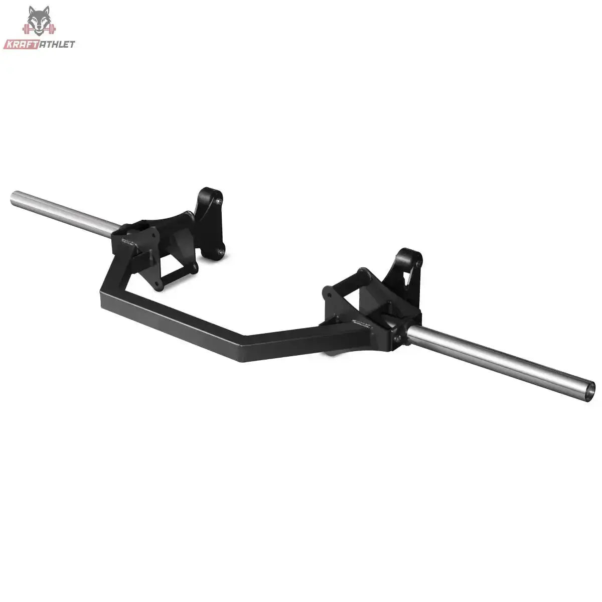 Titanium Strength OTB Offene Hex-Bar in Schrägansicht mit offenem Rahmen und zwei Griffpaaren