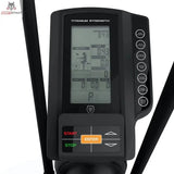 Titanium Strength Pack 3 Air Bikes, Detail der Konsole mit Display und Start- und Stopp-Tasten