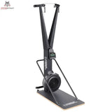Titanium Strength Paket Luft-Rudergerät + Ski Trainer mit Ständer, Ski Trainer auf Standplatte in Frontansicht