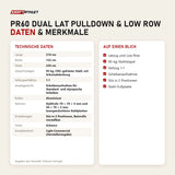 Technische Daten und Merkmale von Titanium Strength PR60 Dual Lat Pulldown & Low Row als Tabelle