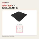 Maßbild Titanium Strength Premium Bodenschutzmatte 100 × 100 cm: Stellfläche 100 × 100 cm