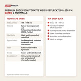 Technische Daten und Merkmale von Titanium Strength Premium Bodenschutzmatte weiß gefleckt 100 × 100 cm als Tabelle