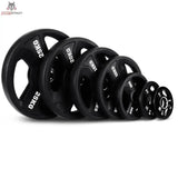 Titanium Strength Premium Tri-Grip Scheiben-Set 60 kg aufgereiht mit Dreifachgriff, Ausführung 120 kg