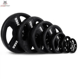 Titanium Strength Premium Tri-Grip Scheiben-Set 60 kg aufgereiht mit Dreifachgriff, Ausführung 150 kg