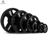Titanium Strength Premium Tri-Grip Scheiben-Set 60 kg aufgereiht mit Dreifachgriff, Ausführung 60 kg
