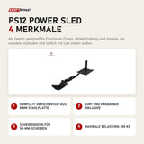 Titanium Strength PS12 Power Sled mit 4 Merkmalen: Komplett verschweißt aus 8 mm Stahlplatte, Gurt und Karabiner inklusive, Scheibendorn für 50-mm-Scheiben, Maximale Belastung 200 kg