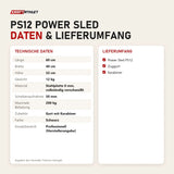 Technische Daten und Lieferumfang von Titanium Strength PS12 Power Sled als Tabelle