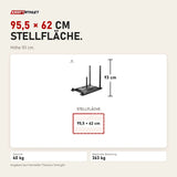 Maßbild Titanium Strength PS40 Premier Power Sled: Stellfläche 95,5 × 62 cm, Höhe 93 cm