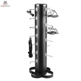 Titanium Strength Rack für Pulley Grips teilweise bestückt mit Griffen und Seil