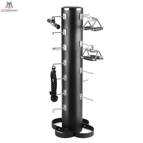 Titanium Strength Rack für Pulley Grips teilweise bestückt mit Griffen und Seil