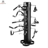 Titanium Strength Rack für Pulley Grips voll bestückt mit verschiedenen Kabelzug-Griffen