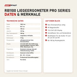 Technische Daten und Merkmale von Titanium Strength RB1100 Liegeergometer Pro Series als Tabelle