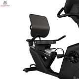 Titanium Strength RB2000T Liegeergometer mit Touchscreen: Detail von Sitz, Rückenlehne und Haltegriffen