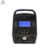 Titanium Strength RB900 LCD Liegeergometer Performance Series in Detailansicht der LCD-Konsole mit blauem Display