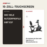 Frage und Antwort zu Titanium Strength RB900 TFT Liegeergometer Performance Series: Wie viele Nutzerprofile gibt es?