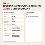 Technische Daten und Lieferumfang von Titanium Strength Reverse Hyper Extension RH226 als Tabelle