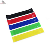 Titanium Strength RLBK Mini Loop Bands im Beutel, fünf Bänder in Schwarz, Rot, Blau, Grün und Gelb gestaffelt