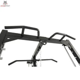 Titanium Strength RM10 Deluxe Multipower und Rack mit Lat und Row – Detail der Klimmzugstange mit mehreren Griffen
