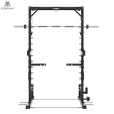 Titanium Strength RM20 Multipower und Rack – Frontansicht mit Klimmzugstange und Führungsstange