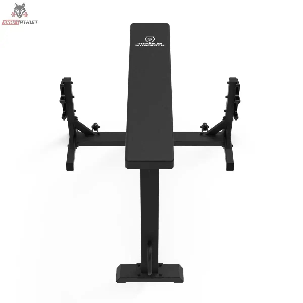 Titanium Strength Seal Row Bench Chinesische Ruderbank, Frontansicht mit beidseitigen Ablagen für die Langhantel