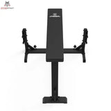 Titanium Strength Seal Row Bench Chinesische Ruderbank, Frontansicht mit beidseitigen Ablagen für die Langhantel