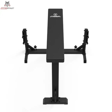 Titanium Strength Seal Row Bench Chinesische Ruderbank, Frontansicht mit beidseitigen Ablagen für die Langhantel