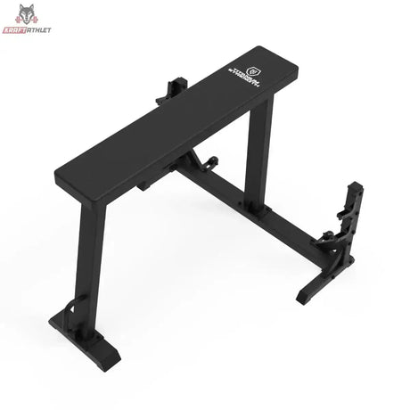 Titanium Strength Seal Row Bench Chinesische Ruderbank in Schrägansicht von oben auf Liegefläche und Ablagen