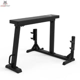 Titanium Strength Seal Row Bench Chinesische Ruderbank in Schwarz, Seitenansicht mit Hantelablagen