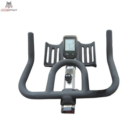 Titanium Strength SP1 Indoor Cycle: Detail des Lenkers mit Konsole und Griffpositionen