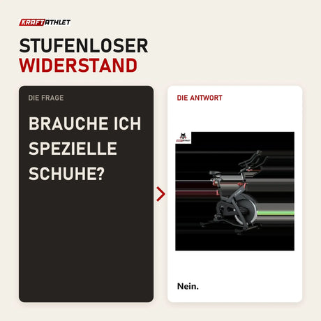 Frage und Antwort zu Titanium Strength SP2 Indoor Bike Pro Series: Brauche ich spezielle Schuhe?