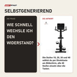 Frage und Antwort zu Titanium Strength ST1100 Heimtrainer Pro Series: Wie schnell wechsle ich den Widerstand?