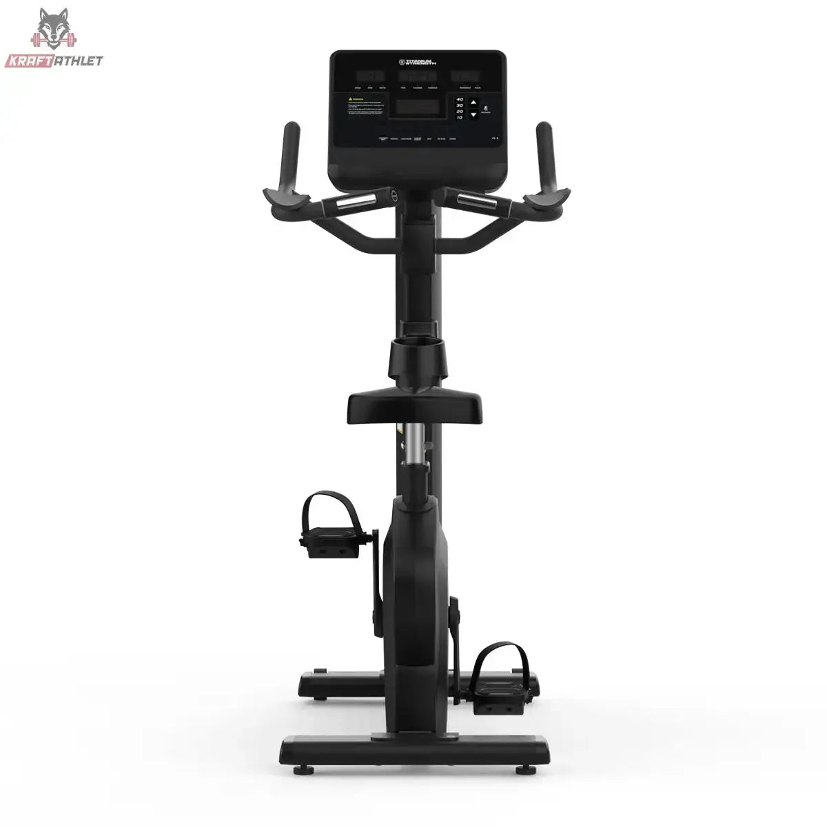 Titanium Strength ST1100 Heimtrainer Pro Series in Frontansicht mit Konsole, Lenker und Pedalen