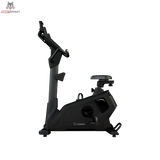 Titanium Strength ST2000 Ergometer Pro Series in Schwarz, Seitenansicht von links mit Sattel, Lenker und Konsole