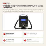 Titanium Strength ST900 LCD Upright-Ergometer Performance Series mit 4 Merkmalen: Magnetbremse, 14 kg Schwungrad, 30 Programme, XXL-Sitz