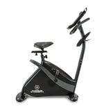 Titanium Strength ST900 LCD Upright-Ergometer Performance Series – Seitenansicht mit Sattel, Lenker und Konsolenhalter