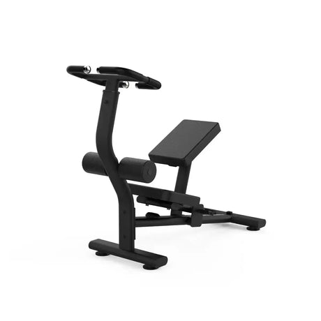 Titanium Strength Streckbank SB-FW12 in Schwarz, Schrägansicht von vorn