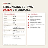 Technische Daten und Merkmale von Titanium Strength Streckbank SB-FW12 als Tabelle
