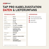 Technische Daten und Lieferumfang von Titanium Strength TAP PRO Kabelzugstation als Tabelle