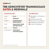 Technische Daten und Merkmale von Titanium Strength TBB Gewichteter Trainingssack als Tabelle
