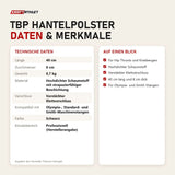Technische Daten und Merkmale von Titanium Strength TBP Hantelpolster als Tabelle