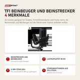 Titanium Strength TF1 Beinbeuger und Beinstrecker mit 4 Merkmalen: Beinstrecker und Beinbeuger, Lastkapazität 80 kg, 6-mm-Stahlseil, Führungsstangen aus Vollstahl