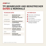 Technische Daten und Merkmale von Titanium Strength TF1 Beinbeuger und Beinstrecker als Tabelle