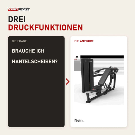 Frage und Antwort zu Titanium Strength TF5 Multipress: Brauche ich Hantelscheiben?