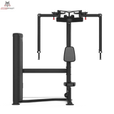 Titanium Strength TF7 Pec Fly und Rear Delt in Frontansicht mit Rückenpolster und beiden Griffarmen, schwarz