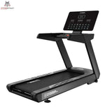 Titanium Strength TM1150 LED Laufband Pro Series in Schwarz, Schrägansicht von links mit Lauffläche