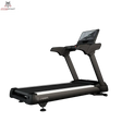 Titanium Strength TM2000 Laufband Pro Series in Schwarz, Schrägansicht mit Display vor dunklem Hintergrund