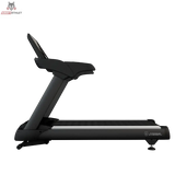 Titanium Strength TM2000 Laufband Pro Series in Schwarz, Seitenansicht mit Handläufen und Motorabdeckung