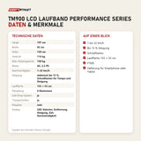 Technische Daten und Merkmale von Titanium Strength TM900 LCD Laufband Performance Series als Tabelle