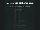 Titanium Strength Half Rack TR60 – Grafik zur verstärkten Stahlstruktur des Rahmens